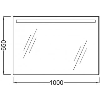 Зеркало с подсветкой 100 см PARALLEL Jacob Delafon EB1416-NF